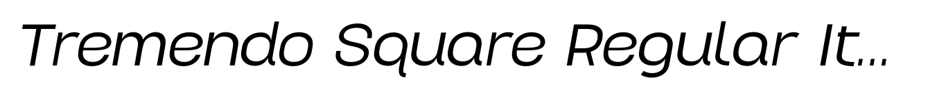 Tremendo Square Regular Italic image
